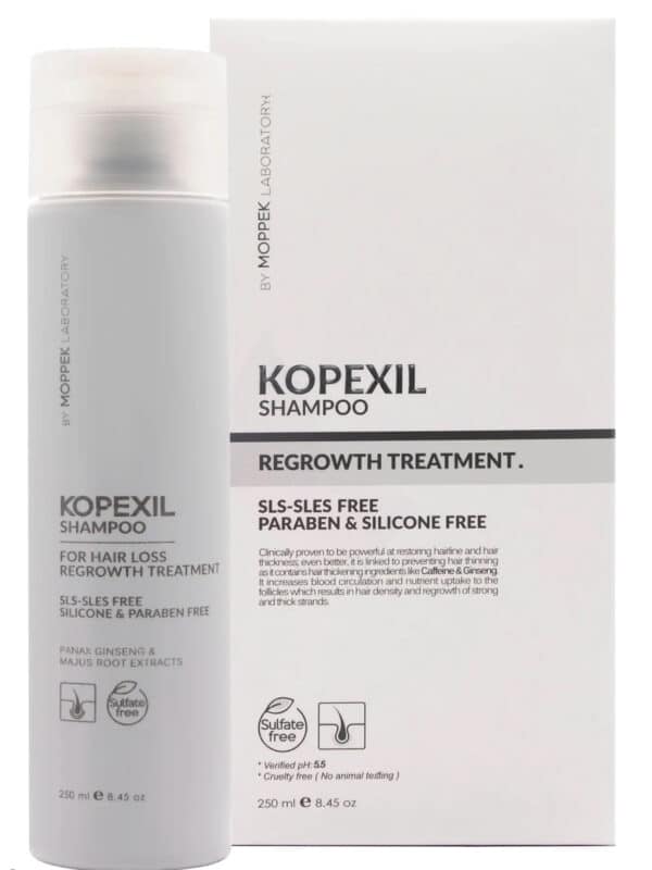 شامپو تقویت کننده و ضد ریزش مو موپک مدل KOPEXIL حجم 250 میلی - Image 2