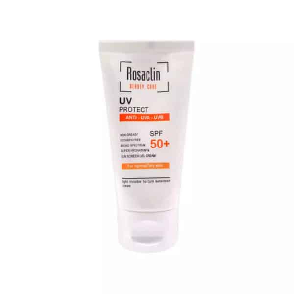ضد آفتاب بی رنگ رزاکلین نرمال و خشک SPF 50 حجم ۴۰ml