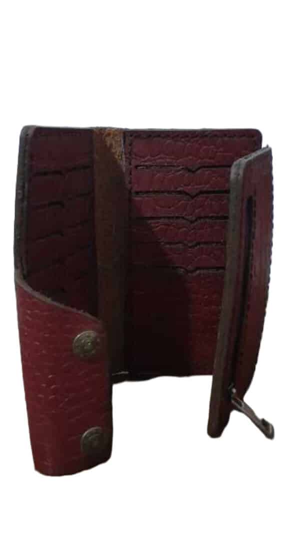 جاکارتی چرمی دکمه دار مدل ساحل - Image 2
